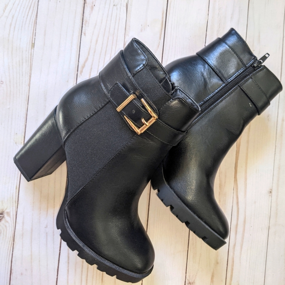 ASOS Heeled buckle boots